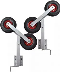 Boat Trailer Double Wheel Bow Support Set of 2 59 – 84 cm