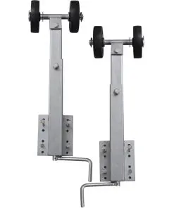vidaXL Boat Trailer Double Roller Bow Support Set of 2 59-84 cm
