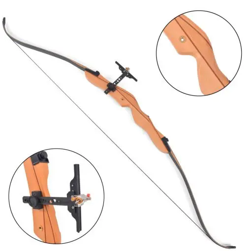 vidaXL Adult Recurve Bow 68″ 30 lb