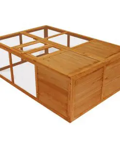 Outdoor Foldable Wooden Animal Cage