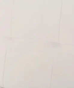 vidaXL Sofa Bed with Two Pillows Artificial Leather Adjustable Cream White