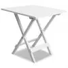vidaXL Bistro Table White 46x46x47 cm Solid Acacia Wood