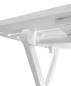 vidaXL Bistro Table White 46x46x47 cm Solid Acacia Wood