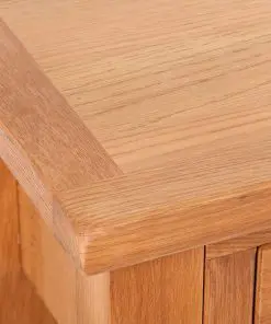 vidaXL Console Table with 2 Drawers 83x30x73 cm Solid Oak Wood