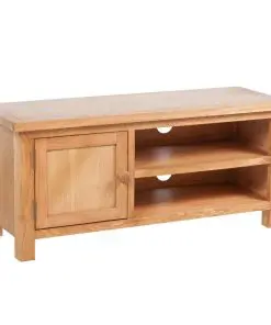 vidaXL TV Cabinet 103 x 36 x 46 cm Solid Oak Wood