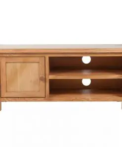 vidaXL TV Cabinet 103 x 36 x 46 cm Solid Oak Wood