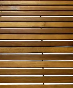 2 pcs Acacia Bath Mat 80 x 50 cm