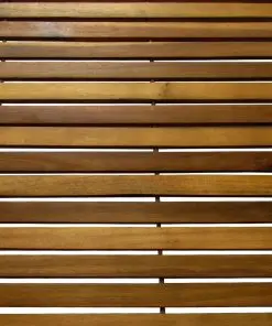 3 pcs Acacia Bath Mat 80 x 50 cm