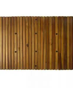 3 pcs Acacia Bath Mat 80 x 50 cm