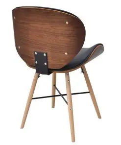 vidaXL Dining Chairs 2 pcs Bentwood and Faux Leather