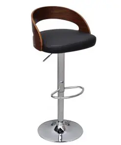 vidaXL Bar Stools 2 pcs Bent Wood
