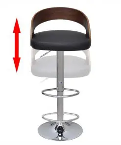 vidaXL Bar Stools 2 pcs Bent Wood