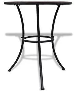 vidaXL 3 Piece Bistro Set Ceramic Tile Terracotta