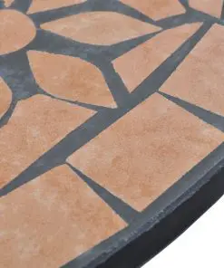 vidaXL 3 Piece Bistro Set Ceramic Tile Terracotta