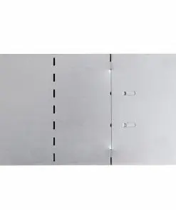 vidaXL Set of 10 Flexible Lawn Fence Galvanised Steel 100 x 15 cm