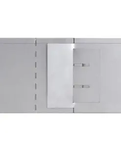 vidaXL Set of 10 Flexible Lawn Fence Galvanised Steel 100 x 15 cm