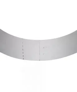 vidaXL Set of 10 Flexible Lawn Fence Galvanised Steel 100 x 15 cm