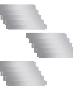 vidaXL Set of 15 Flexible Lawn Fence Galvanised Steel 100 x 15 cm