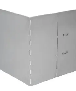 vidaXL Set of 15 Flexible Lawn Fence Galvanised Steel 100 x 15 cm