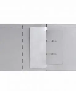 vidaXL Set of 15 Flexible Lawn Fence Galvanised Steel 100 x 15 cm