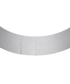 vidaXL Set of 15 Flexible Lawn Fence Galvanised Steel 100 x 15 cm