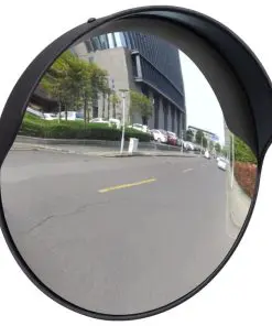 Convex Traffic Mirror PC Plastic Black 30 cm Outdoor