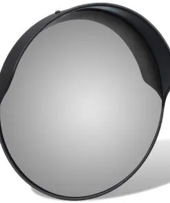 Convex Traffic Mirror PC Plastic Black 30 cm Outdoor