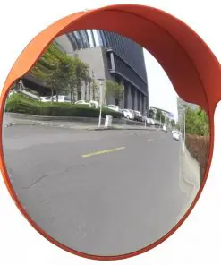 Convex Traffic Mirror PC Plastic Orange 45 cm Outdoor