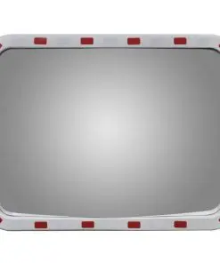Convex Traffic Mirror Rectangle 60 x 80 cm with Reflectors