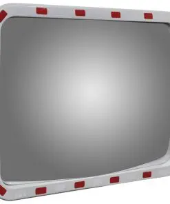 Convex Traffic Mirror Rectangle 60 x 80 cm with Reflectors