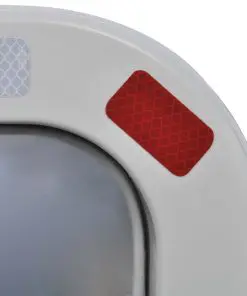 Convex Traffic Mirror Rectangle 60 x 80 cm with Reflectors