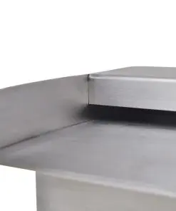 Rectangular Waterfall Pool Fountain Stainless Steel 30 cm