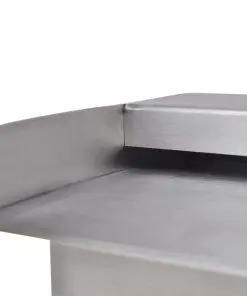 Rectangular Waterfall Pool Fountain Stainless Steel 45 cm