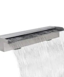 Rectangular Waterfall Pool Fountain Stainless Steel 60 cm