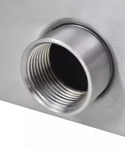 Rectangular Waterfall Pool Fountain Stainless Steel 150 cm