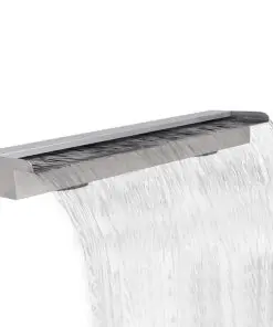 Rectangular Waterfall Pool Fountain Stainless Steel 150 cm