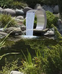 Garden Waterfall Pool Fountain Stainless Steel 45x30x60 cm