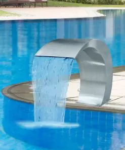 Garden Waterfall Pool Fountain Stainless Steel 45x30x60 cm