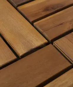 Decking Tiles 30 x 30 cm Acacia Set of 20