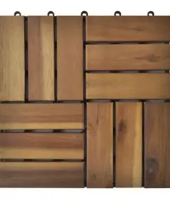 Decking Tiles 30 x 30 cm Acacia Set of 20