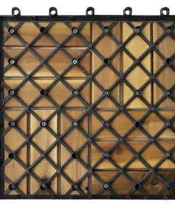 Decking Tiles 30 x 30 cm Acacia Set of 30
