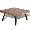 vidaXL Coffee Table Square Reclaimed Teak Wood