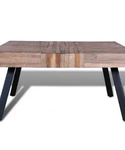 vidaXL Coffee Table Square Reclaimed Teak Wood
