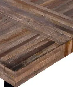 vidaXL Coffee Table Square Reclaimed Teak Wood