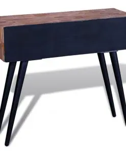 vidaXL Console Table with 3 Drawers Reclaimed Teak Wood