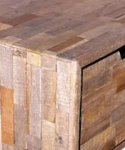 vidaXL Console Table with 3 Drawers Reclaimed Teak Wood