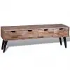 Console TV Cabinet with 4 Drawers Reclaimed Teak