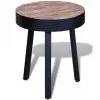 vidaXL End Table Round Reclaimed Teak Wood