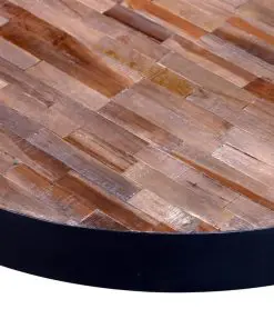 vidaXL Coffee Table Round Reclaimed Teak Wood