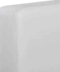 vidaXL Sectional Sofa 3-Seater Artificial Leather White